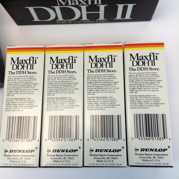 Dunlop Maxfli DDH II Tough To Cut Surlyn Bright White Box of 12 Golf Balls - Picture 6 of 13